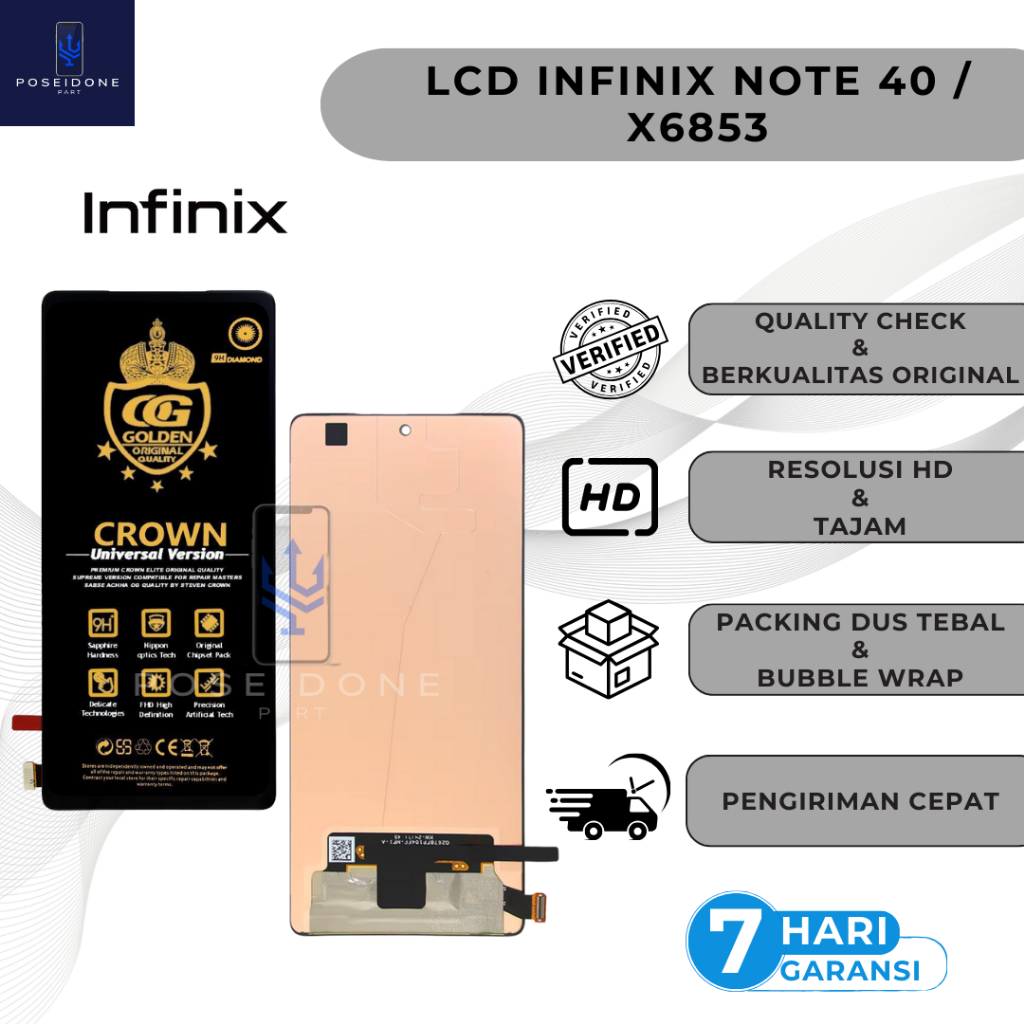 LCD INFINIX NOTE 40 / X6853 ORIGINAL FULLSET