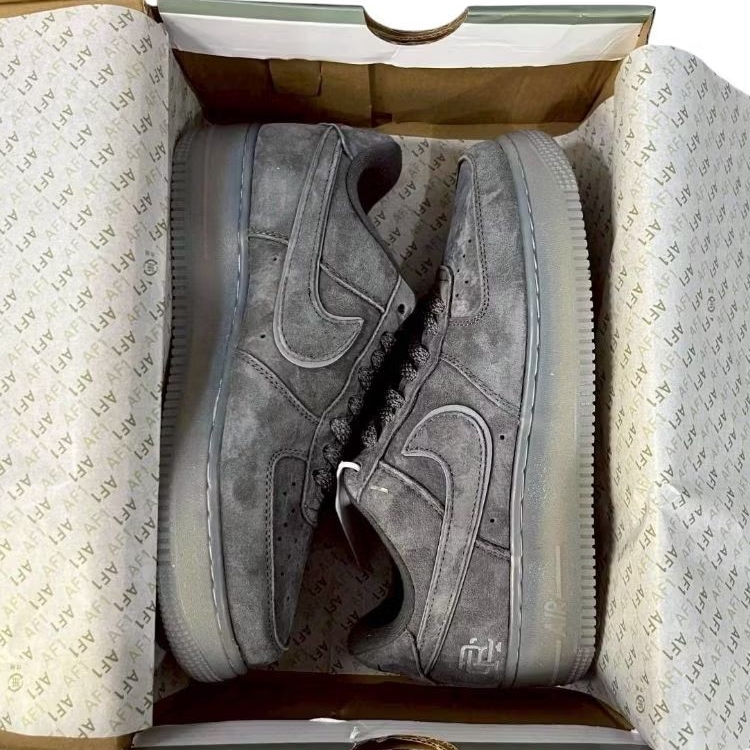 Sepatu sneaker Air Force1 Reigning Champ Grey shoes sneakers BNIB