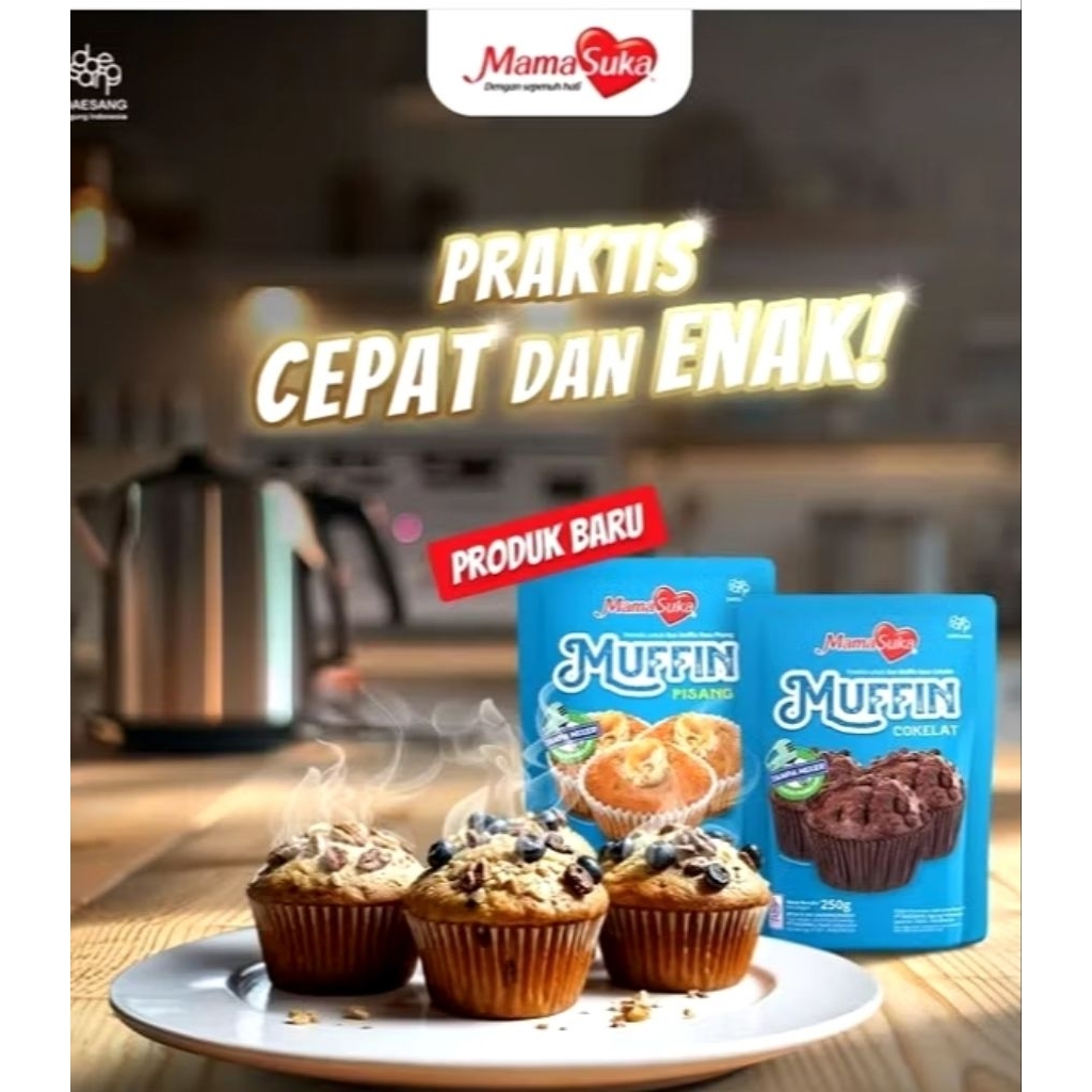 

Mamasuka Muffin tepung premix coklat / pisang 250 gram