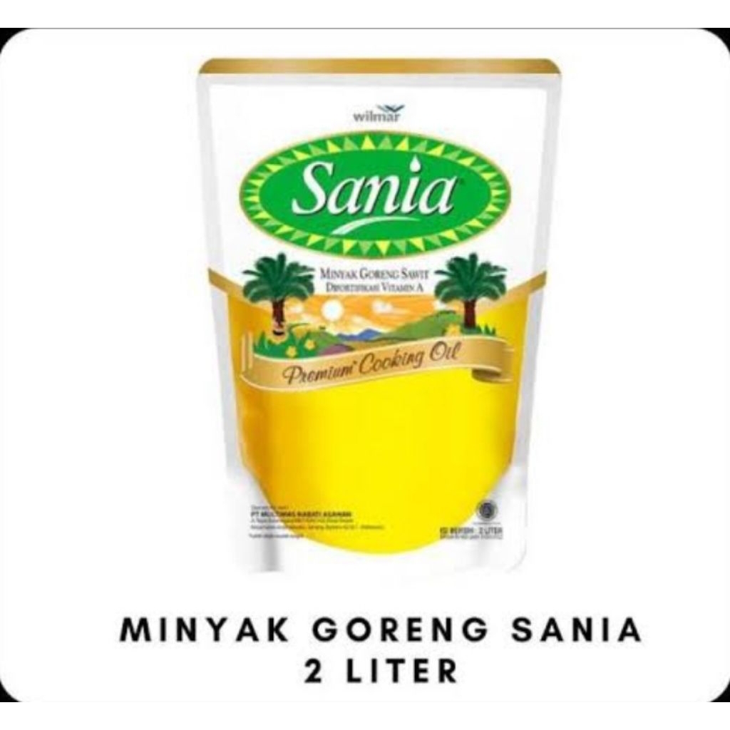 

minyak goreng sania kemasan 2 L X 2 karton