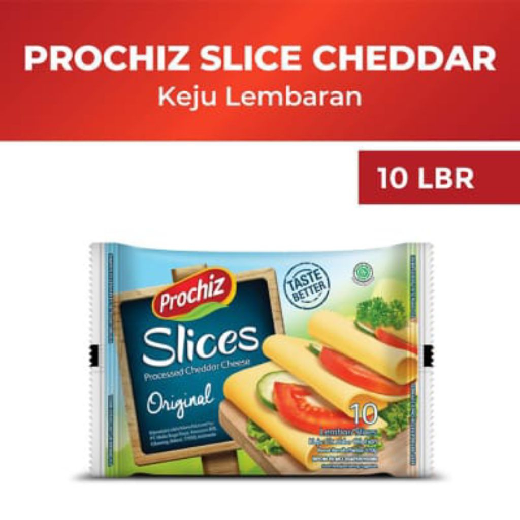 

Prochiz Slices Keju Cheddar Original 170gr (10 Lembar)