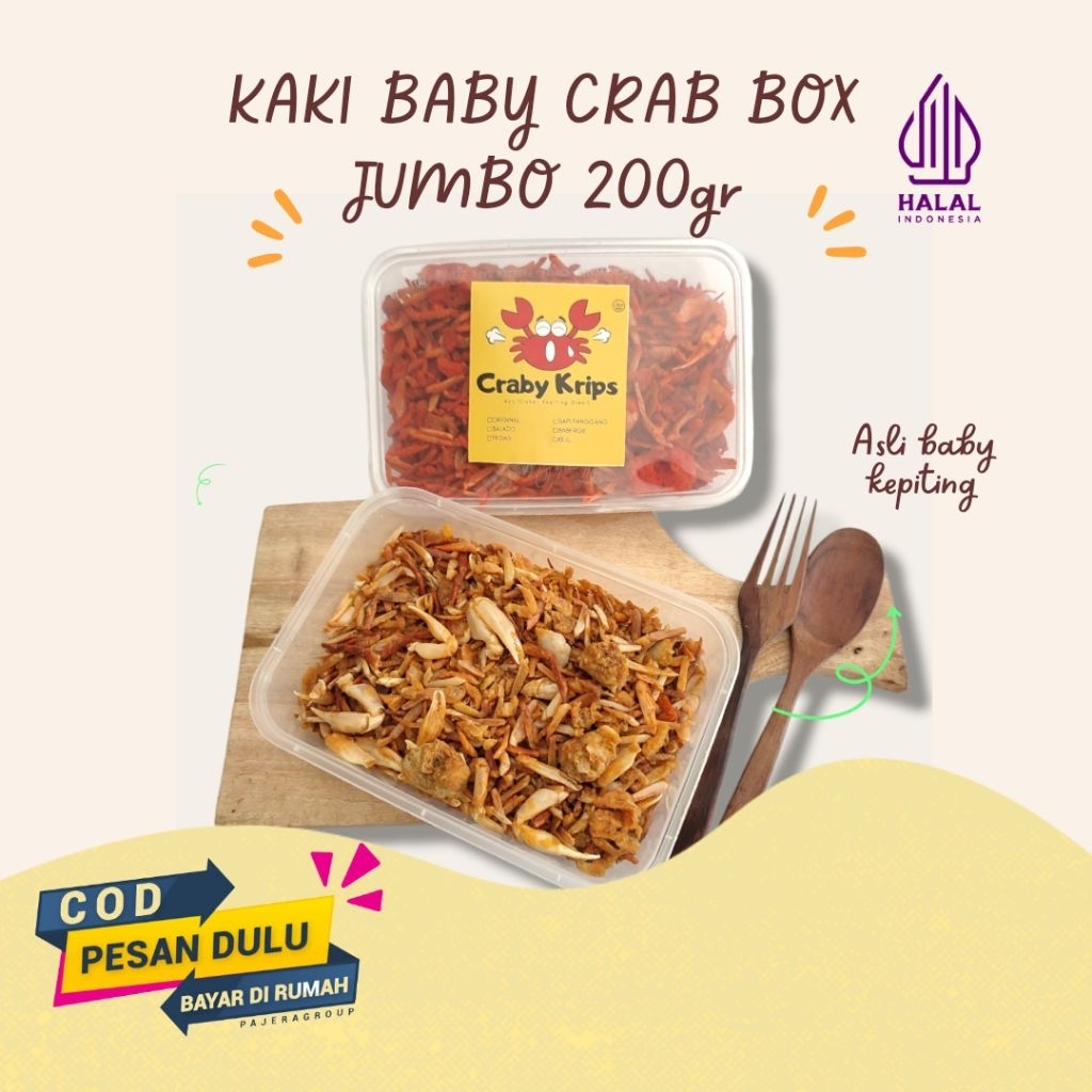 

KAKI BABY CRAB MURAH KEMASAN BOX FULL 200gr ASLI