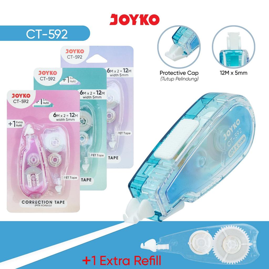 

TBMO JOYKO Pita Koreksi Correction Tape CT-592 Extra Refill