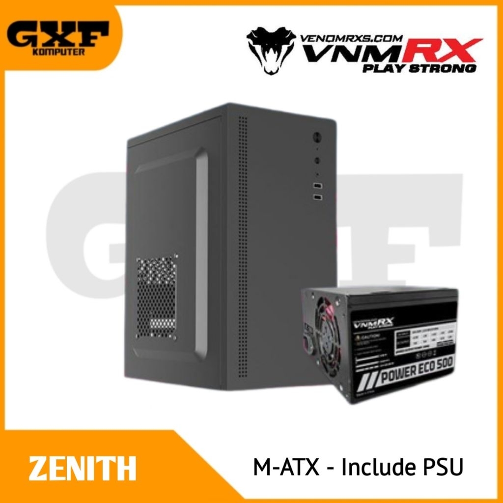 Casing Venomrx Zenith M-ATX Include PSU