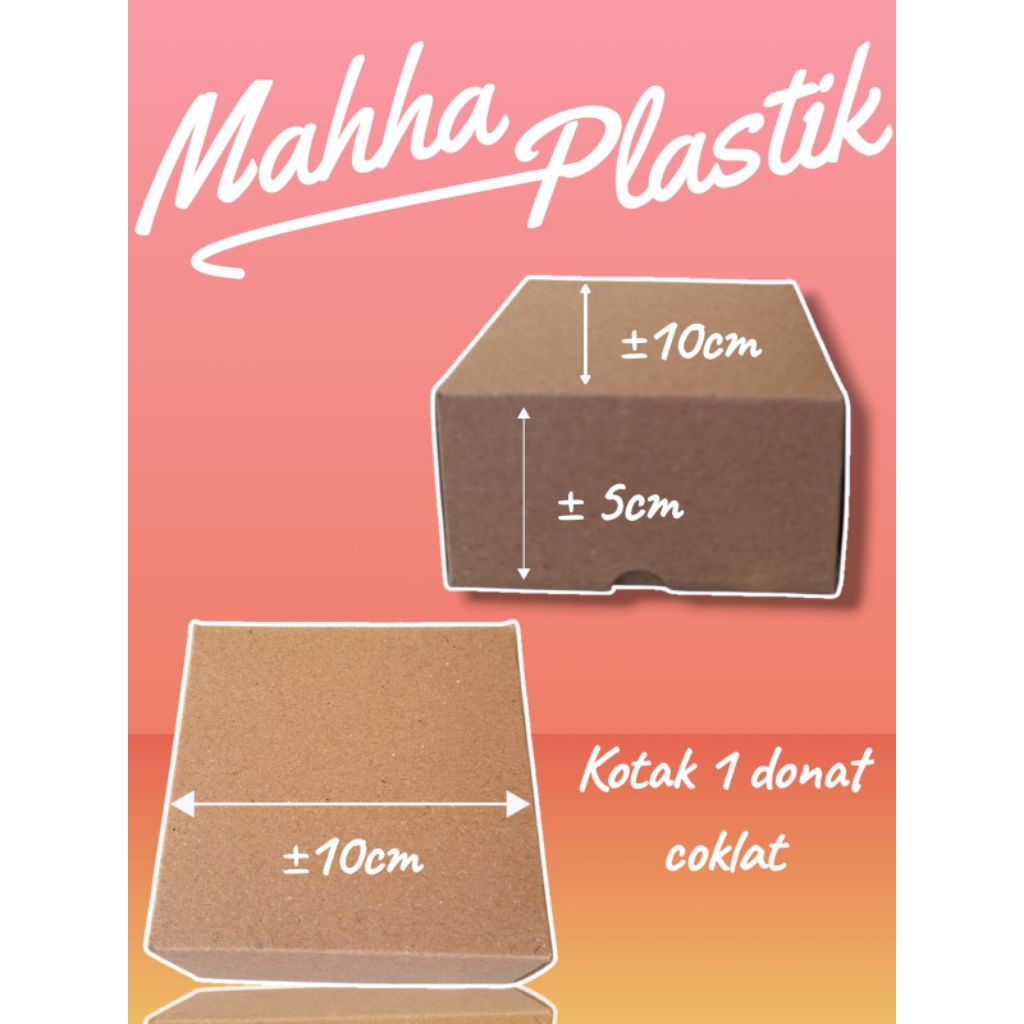 

Kotak Donat, Kotak 1 Donat coklat, Box Donat