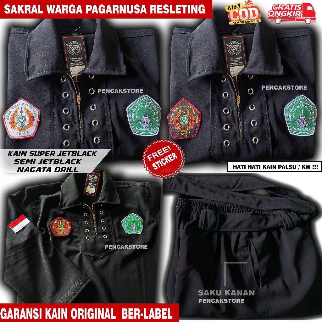 SAKRAL WARGA PAGAR NUSA + BED ALEXANDRO SUPER JETBLACK SEMI JETBLACK NAGATA DRILL RESLETING FREE STI