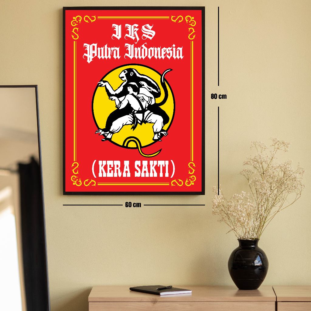Hiasan Dinding Kain Printing IKSPI Custom – Frame Premium