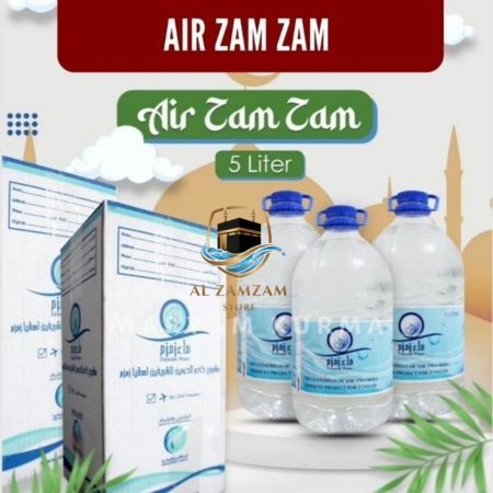 

AIR ZAM ZAM 5LITER ASLI / OLEH2 HAJI & UMROH ORIGINAL BARCODE