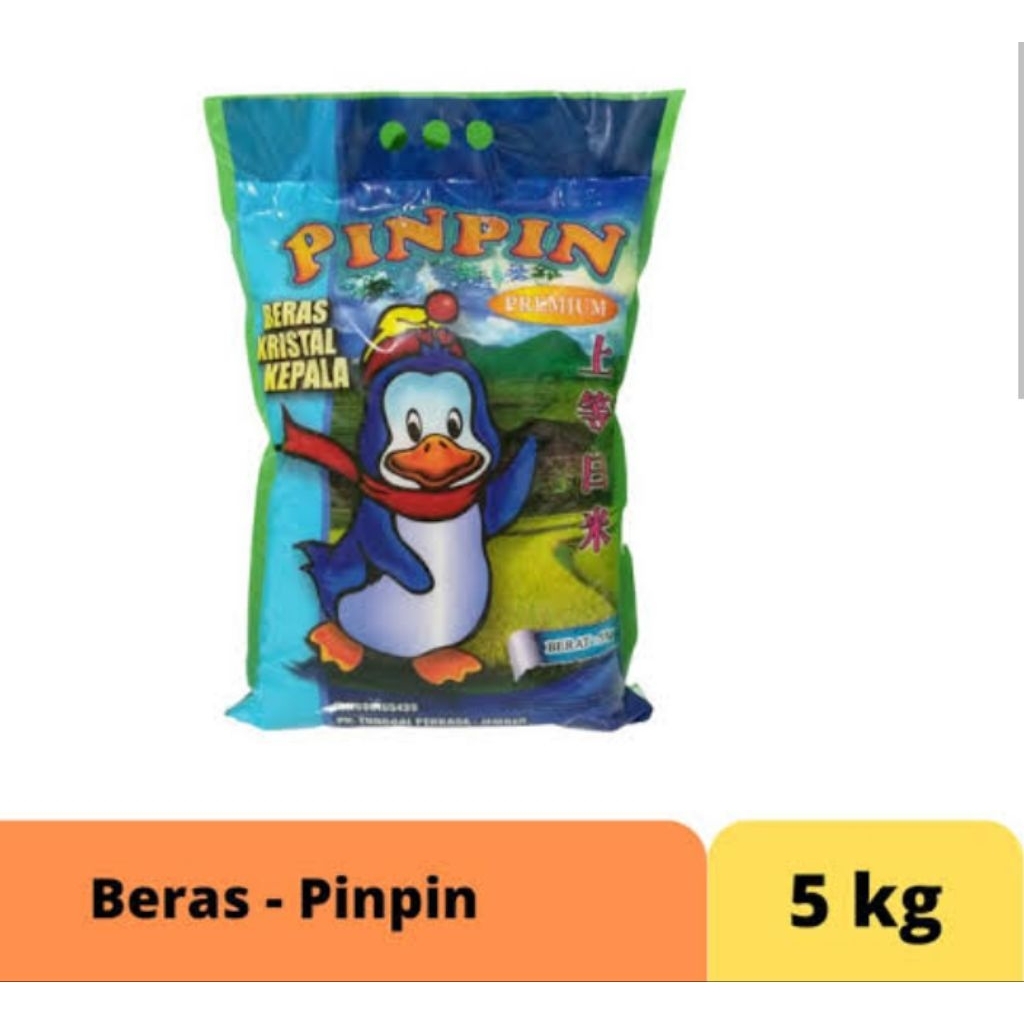 

Beras pinpin kemasan 5 kilogram