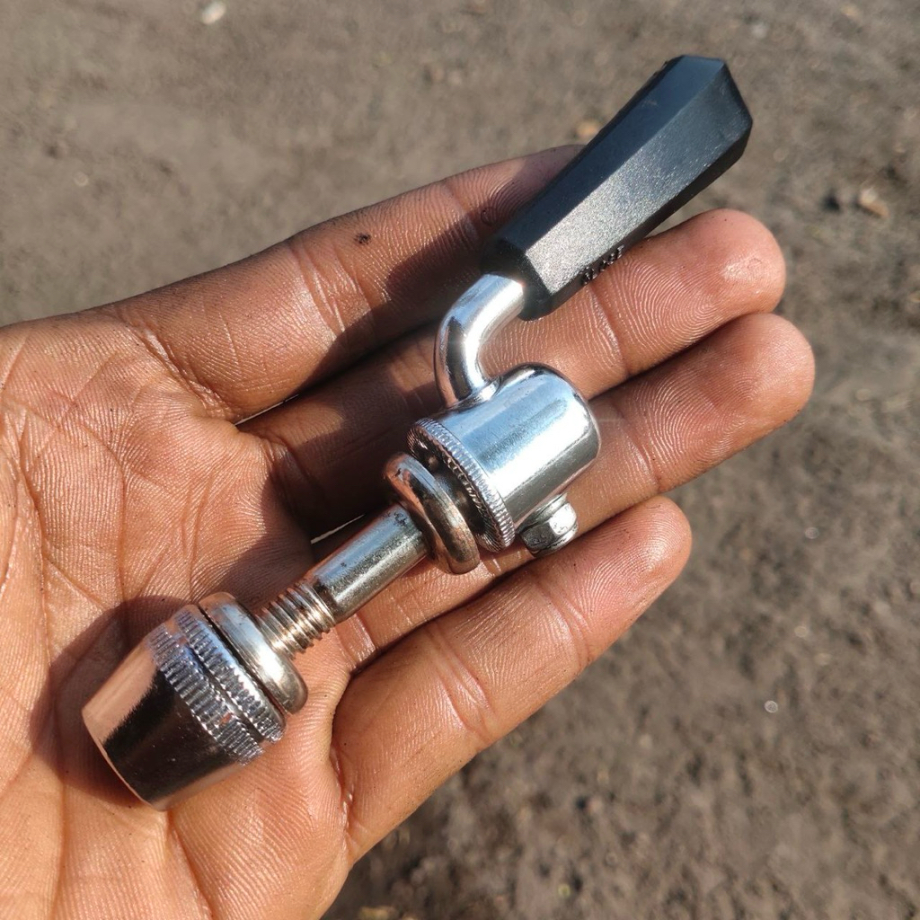 Baut setclamp seatpost QR sepeda besi vintage jadul chrome kokoh