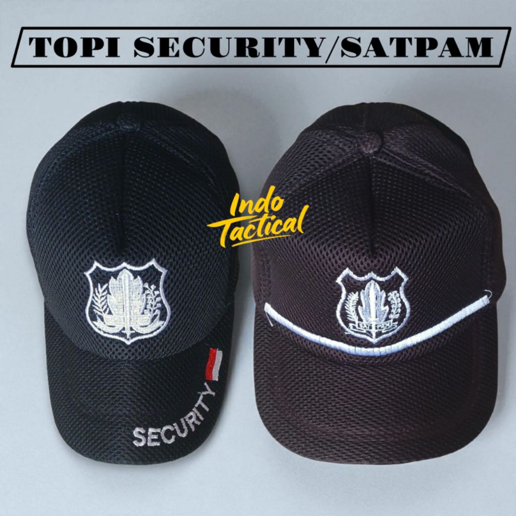 Topi Satpam Terbaru,Grosir Topi Coklat Security Termurah