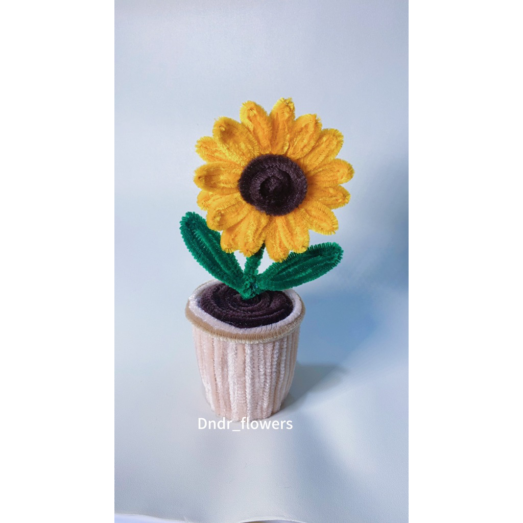 Hiasan Bunga Pot Matahari, Hiasan Meja, Hiasan Mobil, Hiasan Lemari