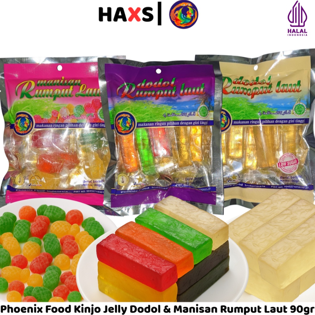 

Disc HAXS Phoenix Food Kinjo Jelly Dodol Manisan Rumput Laut 9gr Kinjo Jelly Dodol Rumput Laut Kinjo Jelly