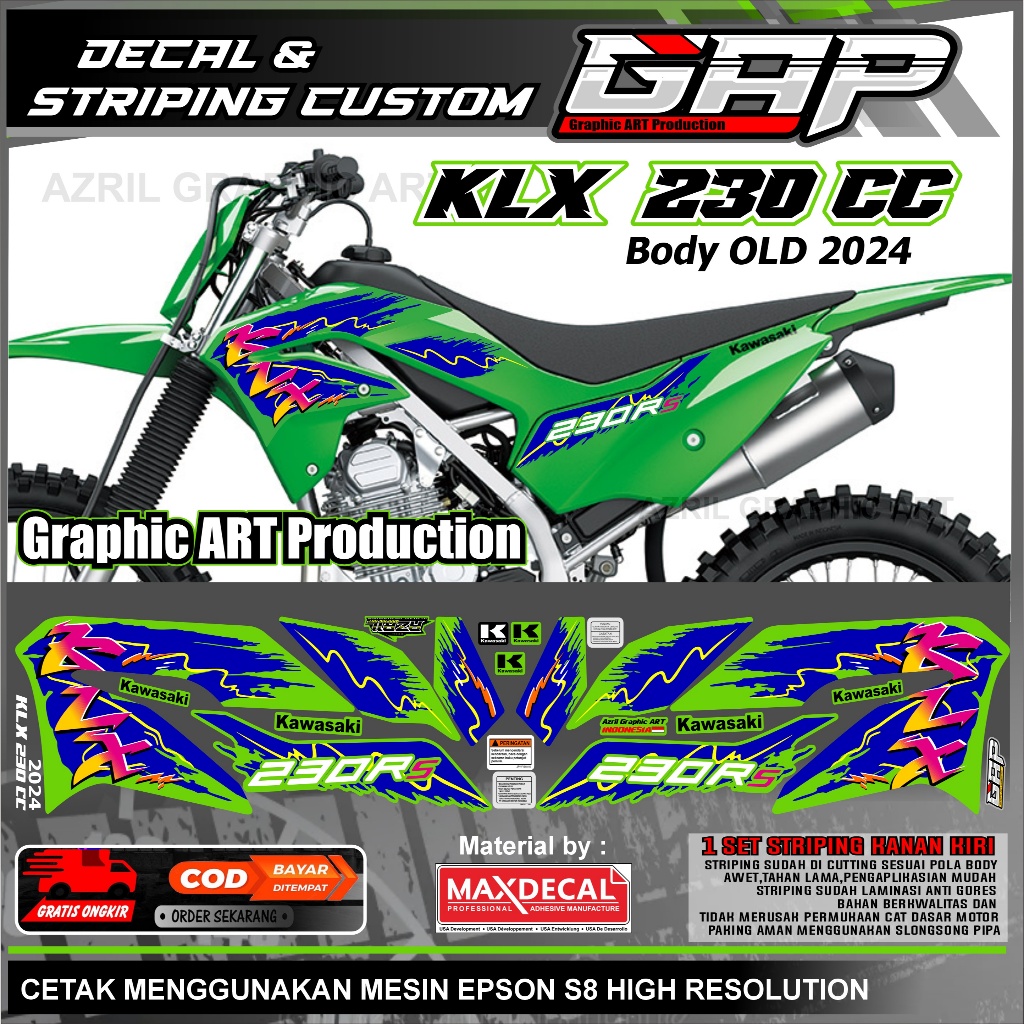 Striping KLX 230 CC Extreme