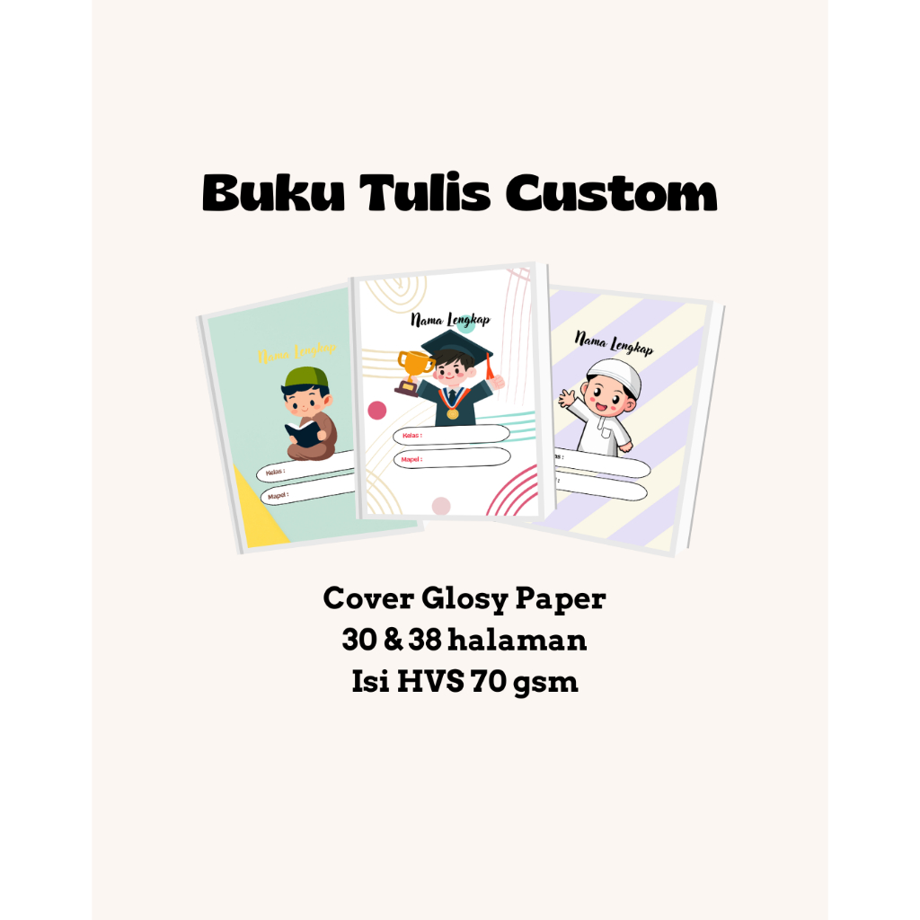 

BUKU TULIS CUSTOM TEMA ANAK COWOK