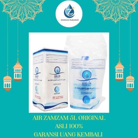 

ZAM ZAM 5 LITER ASLI MEKKAH NB | AIR ZAM ZAM | ORIGINAL 100% | BERGARANSI