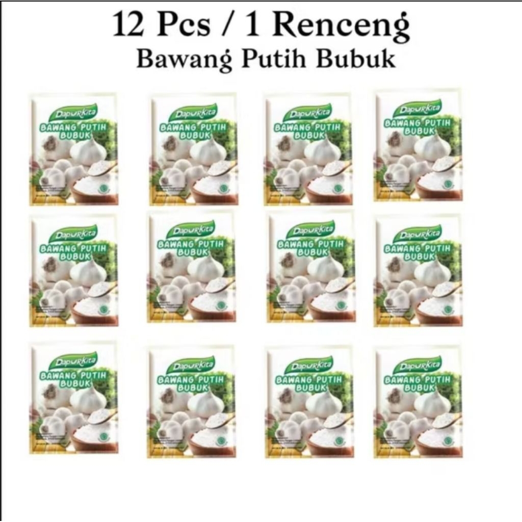 

[1 RENCENG = 12 PCS] DAPUR KITA DAPURKITA BUMBU BAWANG PUTIH BUBUK GARLIC POWDER 3,5 GRAM