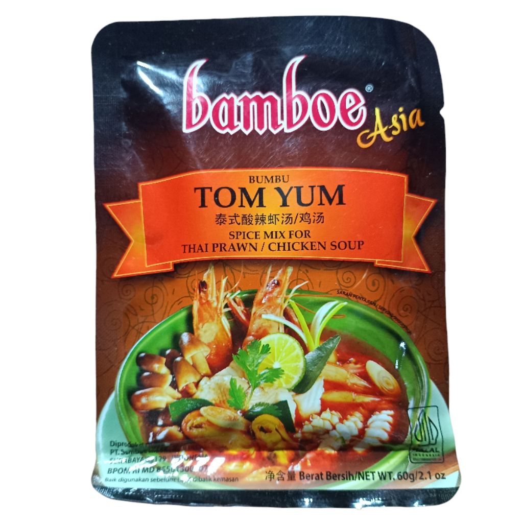 

Bamboe Asia Tom Yum Thailand Thai Prawn 60gr Tom Yam Bumbu Basah Instant Tomyum