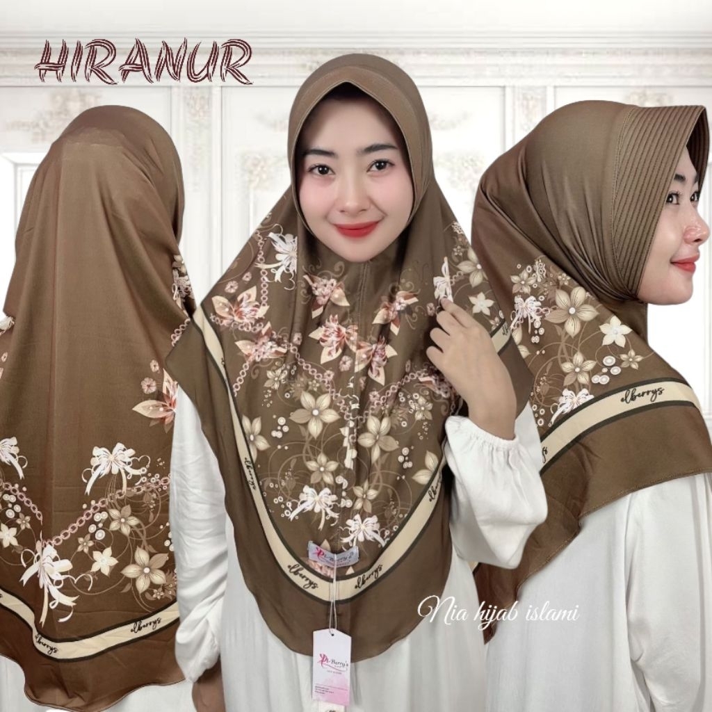 (COD) Hijab instant motif sublim/Bergo instan motif ped/Jilbab instan EL berrys