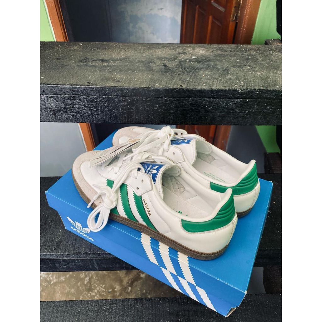 Adidas Samba White Green