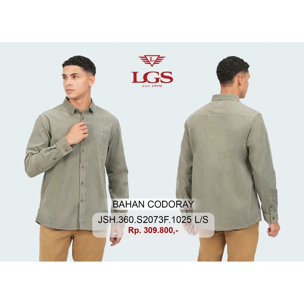 Kemeja Pria LGS ORIGINAL SLIMFIT Lengan Panjang