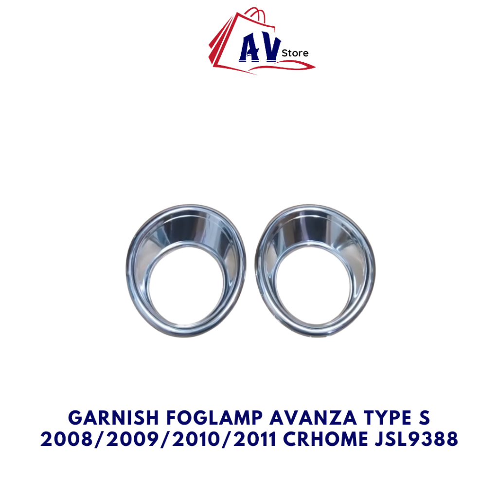 GARNISH FOGLAMP ALL NEW AVANZA/XENIA 2012/2013/2014 CRHOME JSL9099