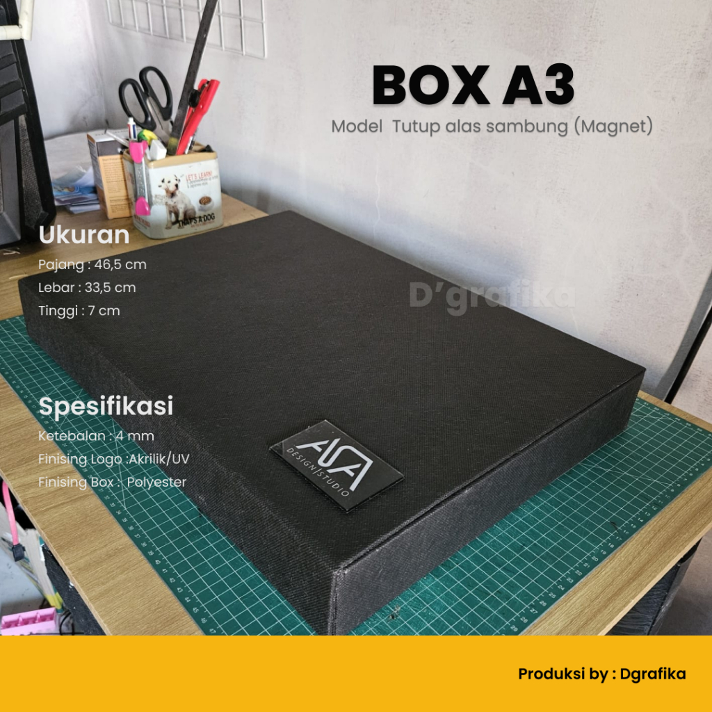 

BOX A3 | Magnet | 48x33x6cm || BOX ARSITEKTURE / HAMPERS / BOX AESTETIK