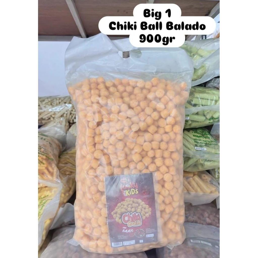 

Chiki Balls Big 1 900gr Varian Rasa Balado, Coklat