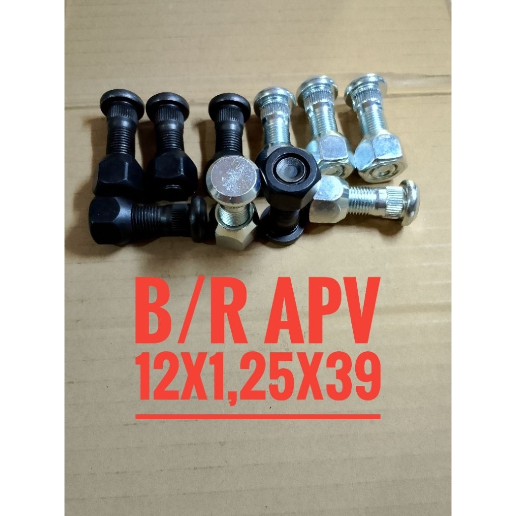 baut roda mobil SUZUKI APV 12x1,25x39 kunci 19