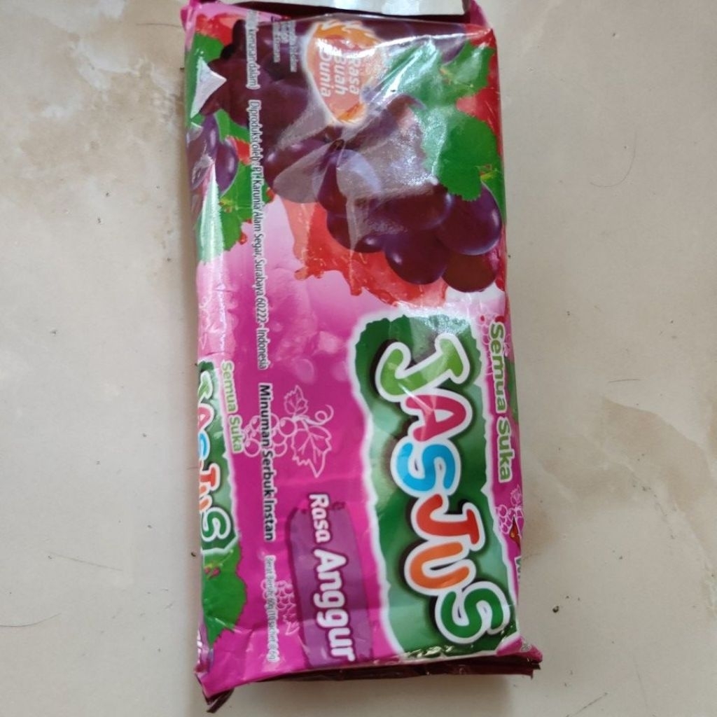 

Jas jus minuman serbuk rasa buah isi 10 jas jus minuman segar