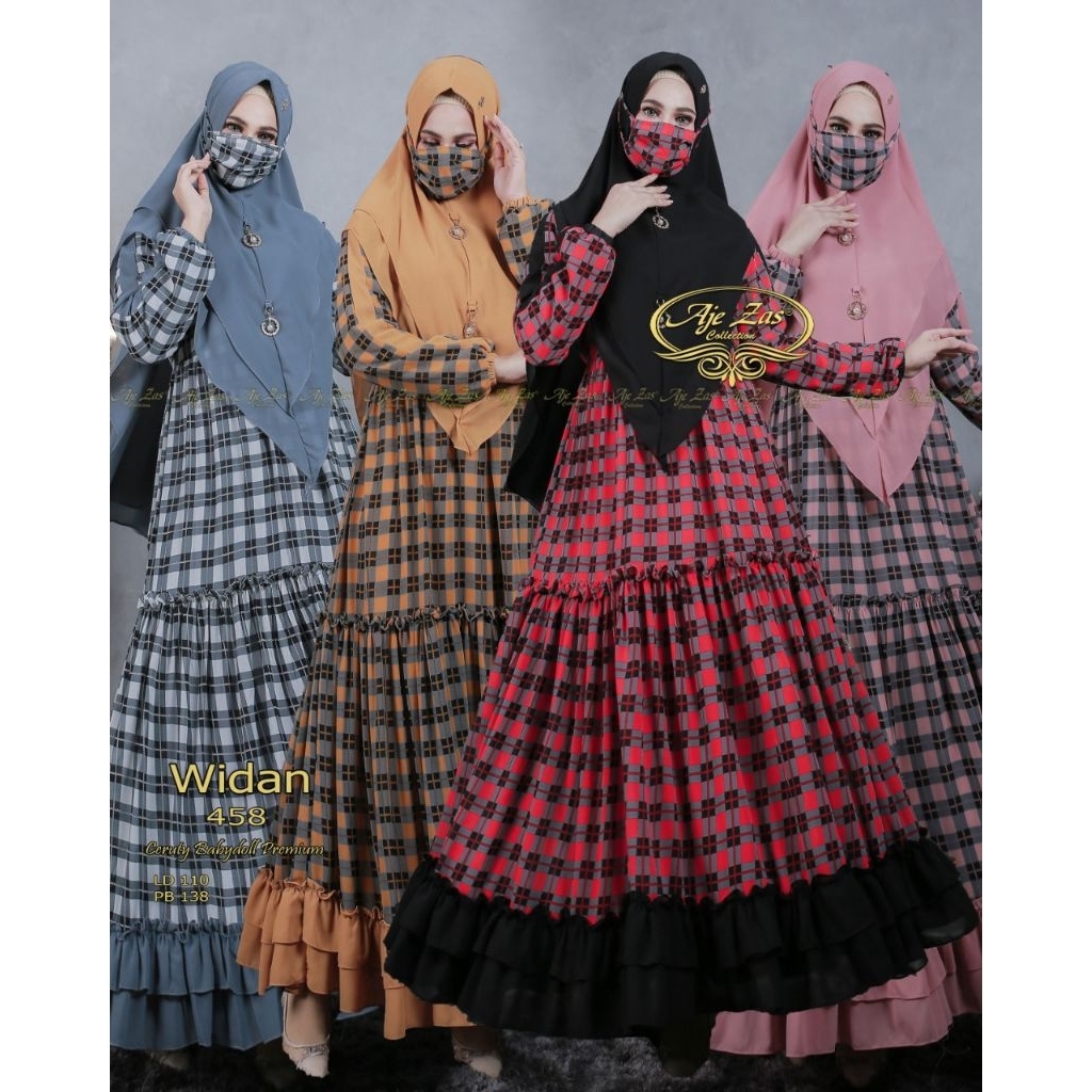 widan gamis muslim wanita by ajezas collection