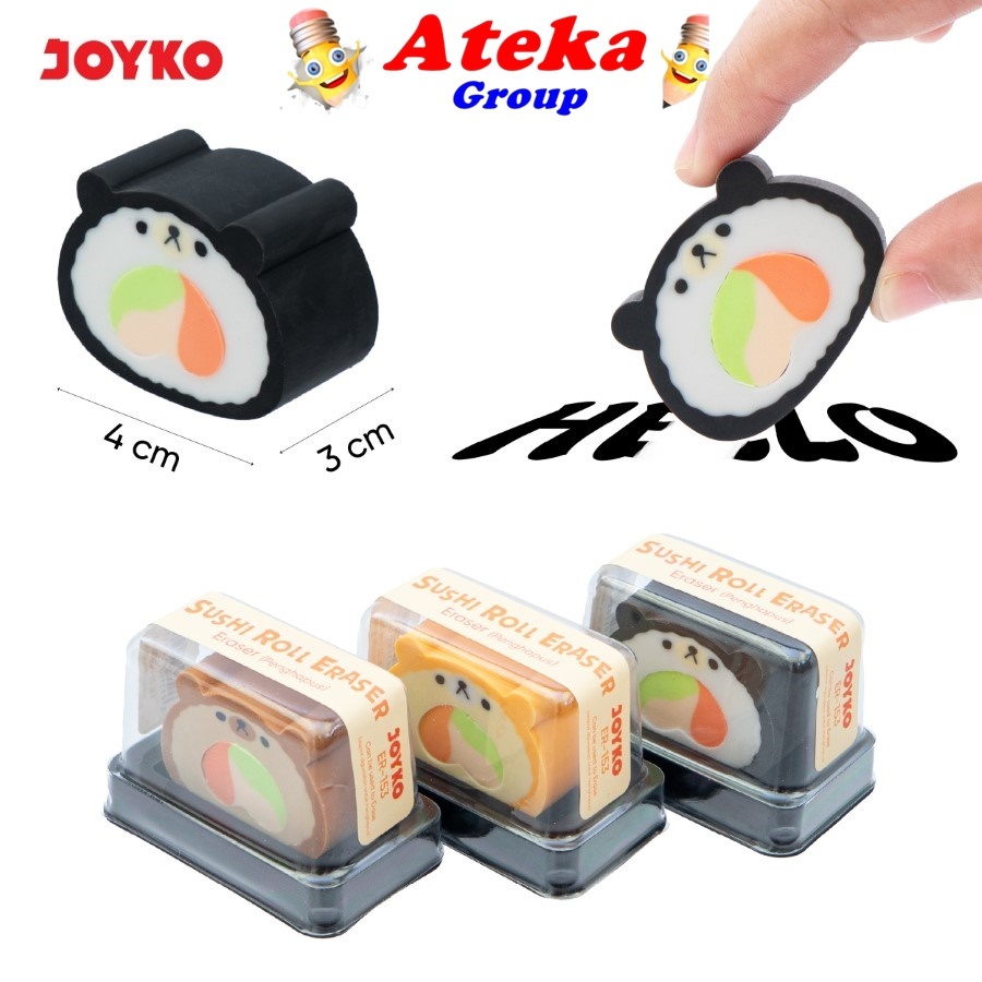 

[1 PCS] JOYKO Penghapus Eraser ER-153 Sushi Roll Eraser