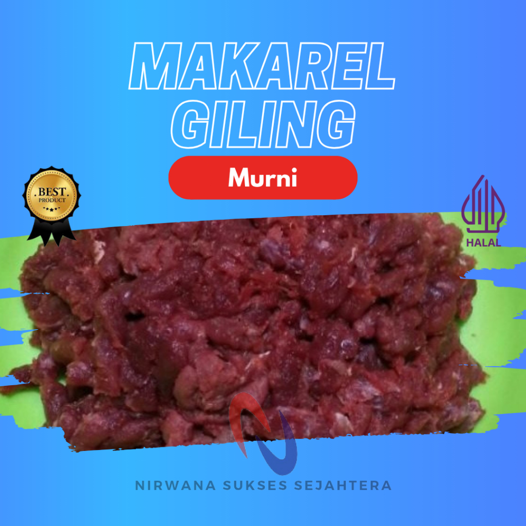 IKAN MAKAREL GILING MENTAH / MINCED MACKEREL RAW FOOD (ANJING - KUCING)