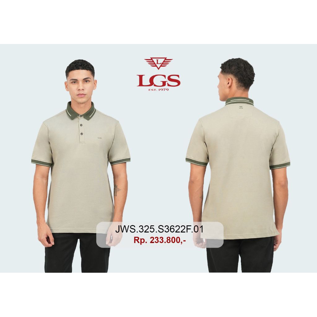 (NEW) Kaos Krah Pria LGS ORIGINAL Slimfit