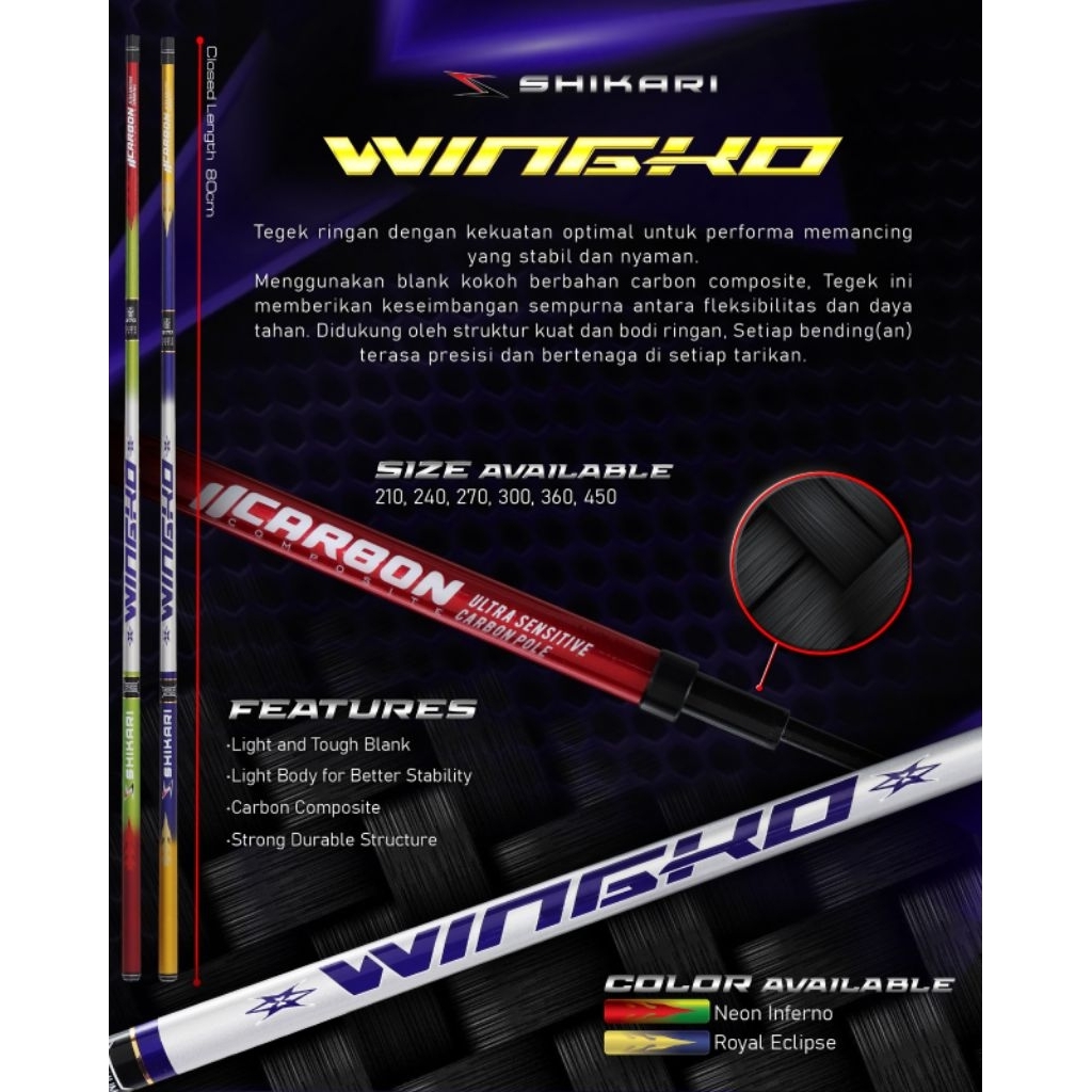 JORAN TEGEK GALATAMA LELE SHIKARI WINGKO CARBON HARD