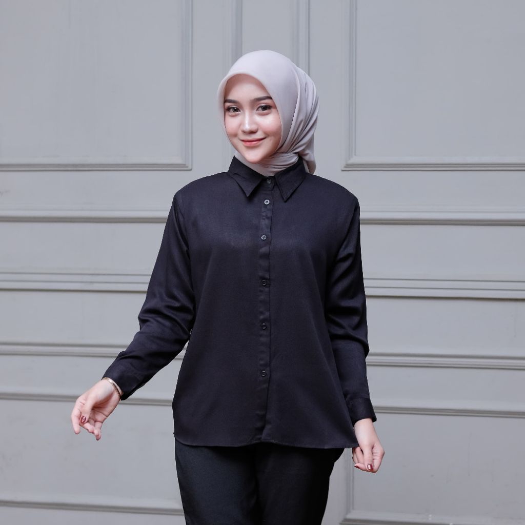 KEMEJA POLOS RAYON TWILL