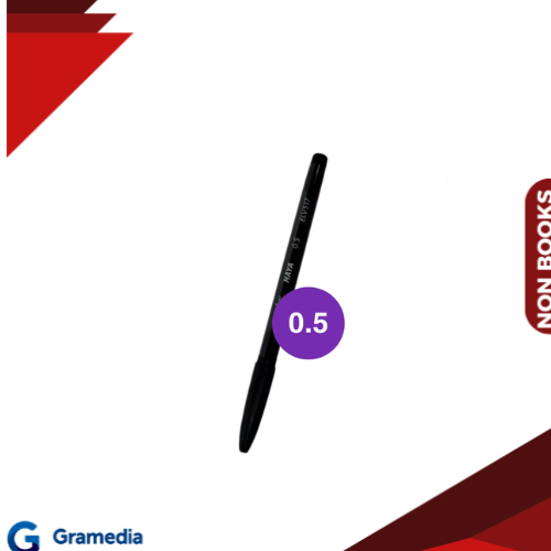 

Gramedia Medan - Ballpoint Estudee Haya 0.5Mm Black Set 3Pcs