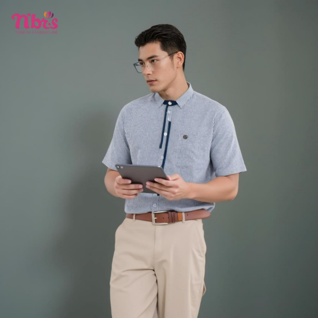 Baru Kemeja Koko Nibras Busy 01 Busy 1 Atasan Muslim Matt Salur Premium Jumbo