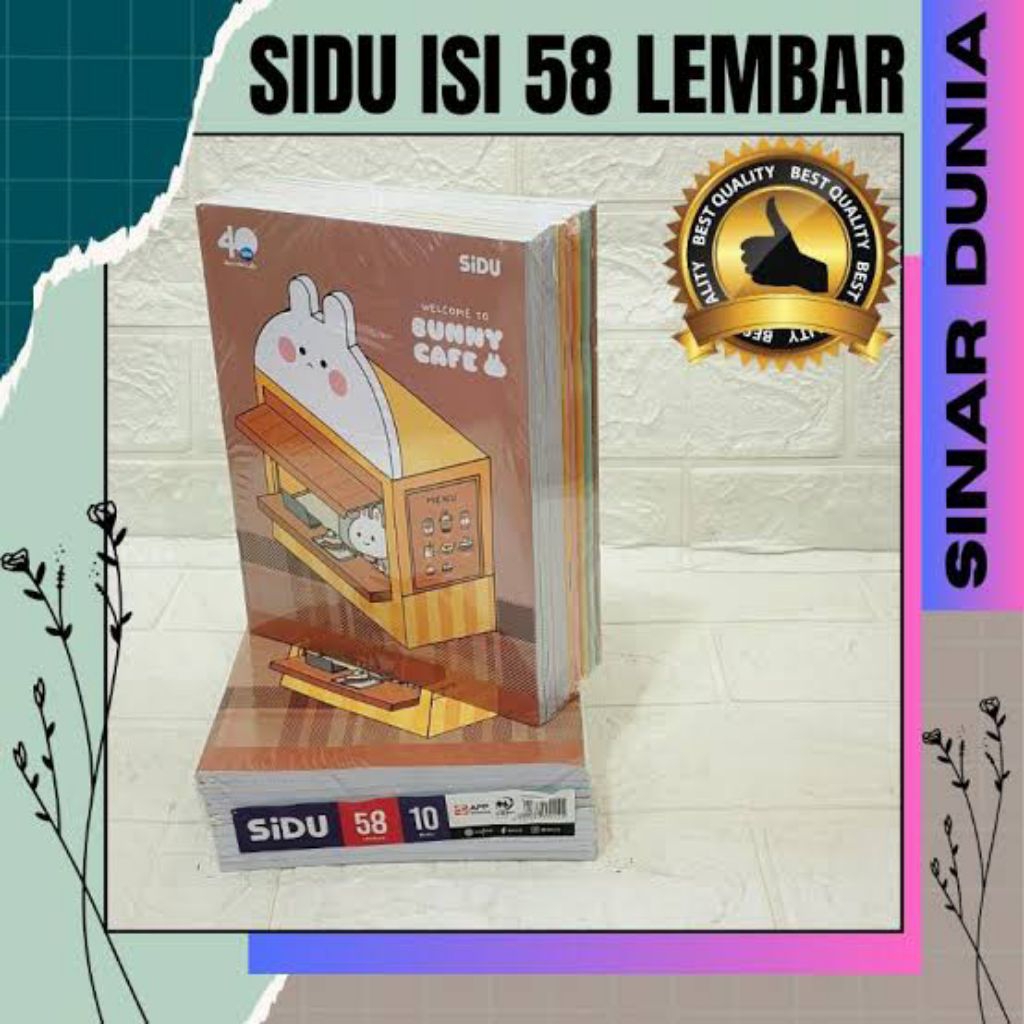 

buku tulis sidu isi 58 lembar,1 pak 10 buku