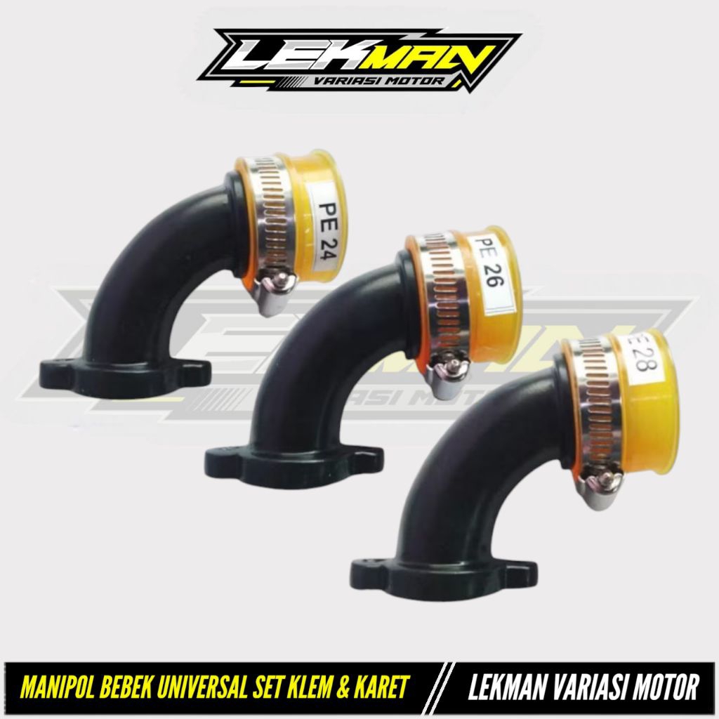 Manipol Pe 28 Bebek PE 26 PE 24 Intake Manipol Karburator Untuk Motor Bebek Universal
