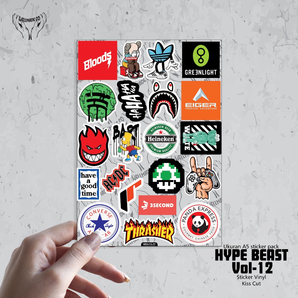 

Sticker Pack HYPE BEAST Tumblr Helm Laptop VOL12 FULL COLOUR