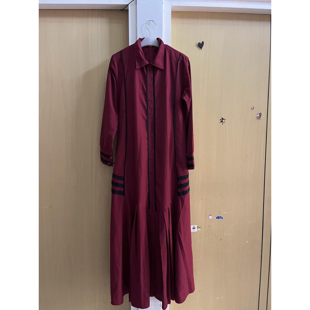 Gamis PL Masih Bagus Warna Merah Maroon