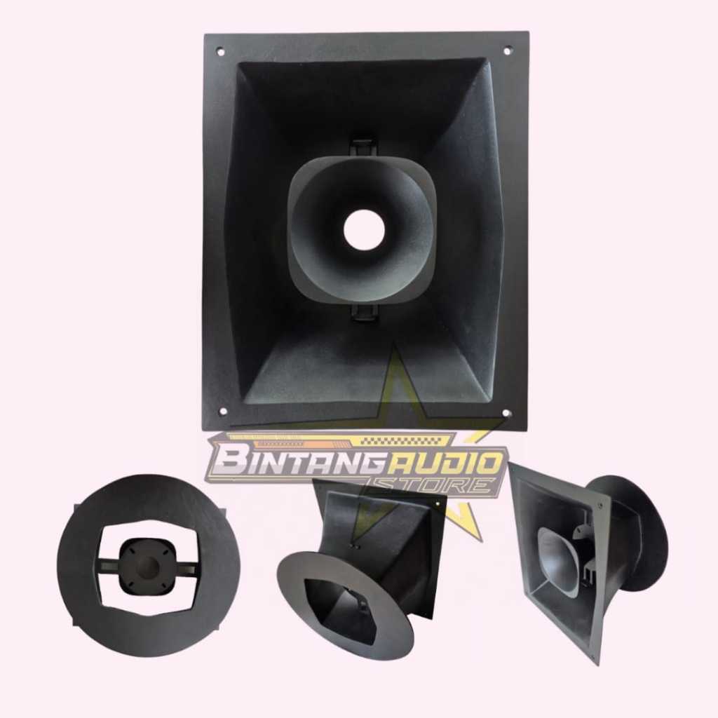 Paket Corong Midle TASSO + Tweeter Exit 2inch Ukuran 31x37,5cm / Horn Tweeter TASO Midel 10 - 12inch