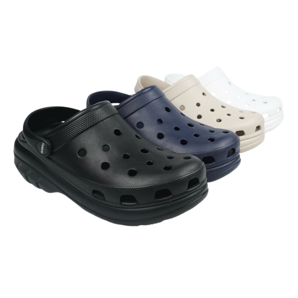 LUOFU Sandal Sepatu Heels Bakpau Baim Wanita E7216-E01PLS