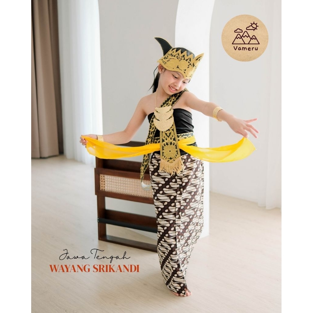 VAMERU - BAJU ADAT ANAK KOSTUM WAYANG ORANG SRIKANDI