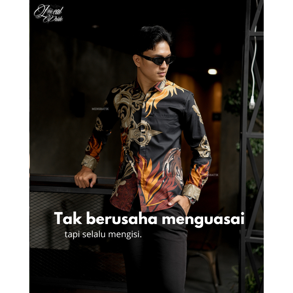 MENSBATIK – ARGOYHOSO – Kemeja Batik Cowok Dewasa – Gaya Kalem Tapi Nampol – Lengan Panjang Slimfit