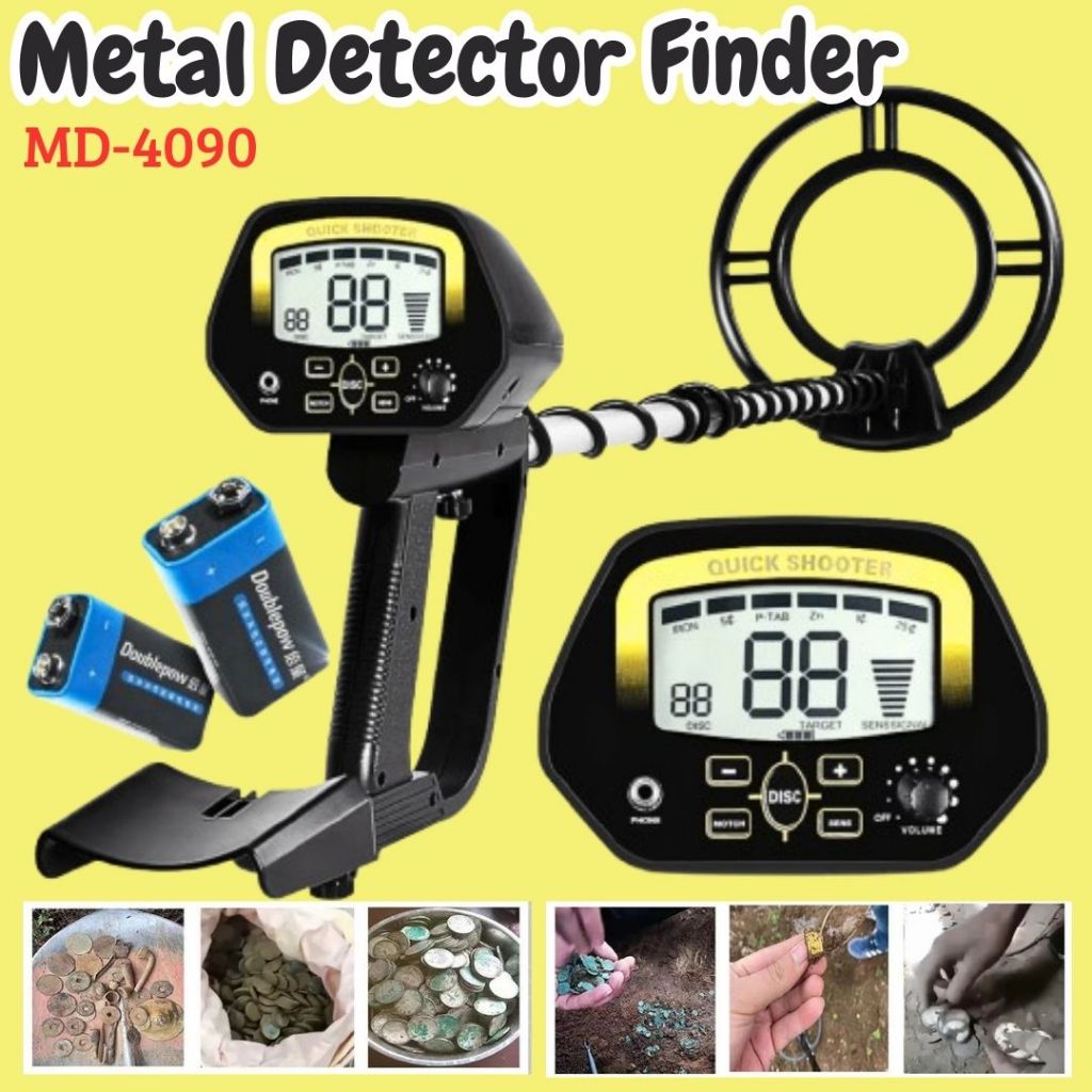 COD TIANXUN Pendeteksi Logam Emas Bawah Tanah Metal Gold Silver Detector Finder 9V MD4060