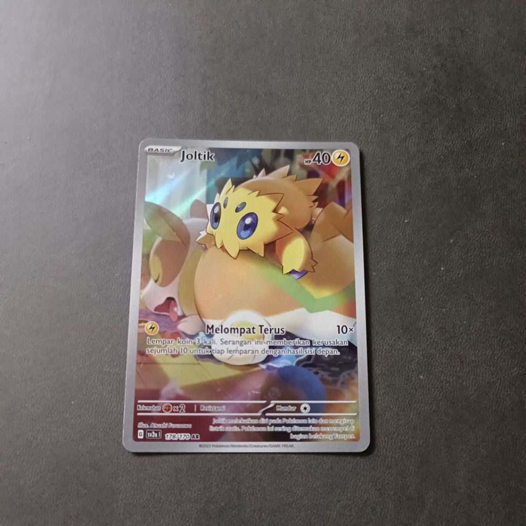 Kartu Pokemon Indonesia - Joltik AR