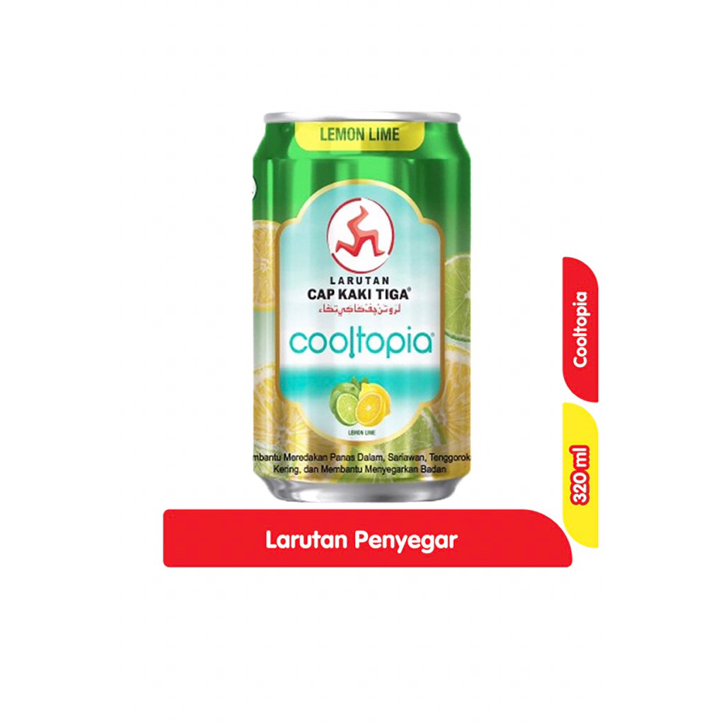 

Cap Kaki Tiga ColTopia Larutan Penyegar Lemon Lime Kaleng 320 ml