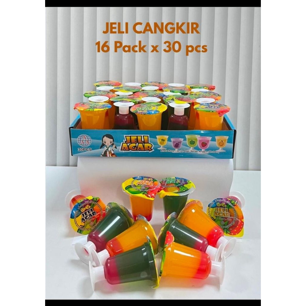 

AAA JELLY CANGKIR/JELLY BENTUK CANGKIR ISI 30